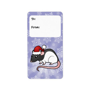 Christmas Rat Gift Tags