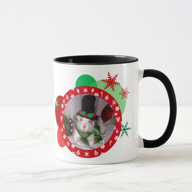 Christmas rat mug (Right)