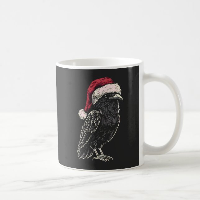Christmas Raven  Coffee Mug (Right)