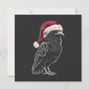 Christmas Raven Holiday Card