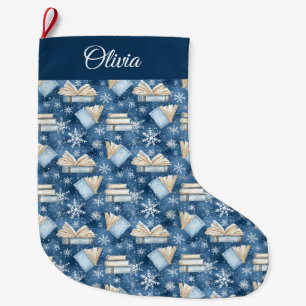 Christmas Reading Books Large Christmas Stocking