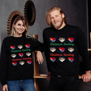 Christmas Reading Brushstroke Panel T-Shirt