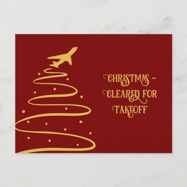 Christmas Ready for Takeoff Card  (Front)