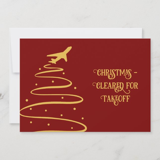 Christmas Ready for Takeoff Card  (Front)