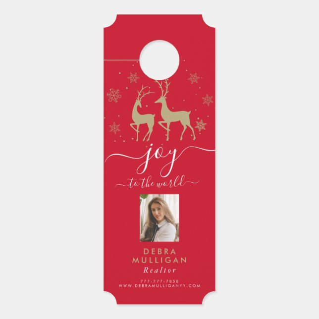Christmas Real Estate Marketing Door Hanger (Front)