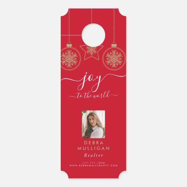 Christmas Real Estate Marketing Door Hanger (Front)