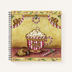 Christmas Recipe Cookbook Gift Notebook
