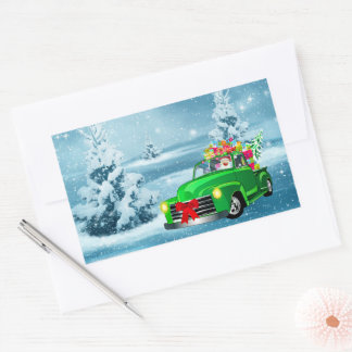 Christmas Rectangular Sticker