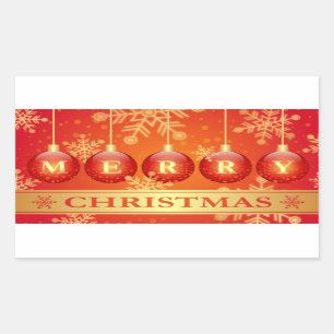 Christmas Rectangular Sticker