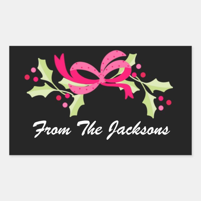 Christmas Rectangular Sticker (Front)