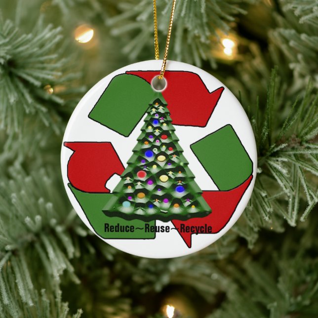 Christmas Recyclables Ceramic Tree Decoration (Tree)