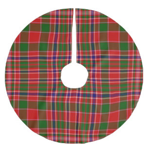 Christmas Red and Green Plaid Tree Skirt