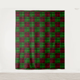 Christmas red and Green tartan. Tapestry