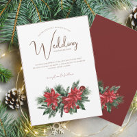 Christmas Red and Green Winter Festive Wedding