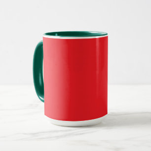 Christmas Red and Holiday Green Mug