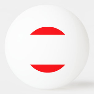 Christmas Red and White Cabana Stripes Ping Pong Ball