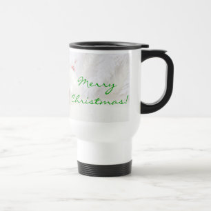 Christmas Red And White Merry Christmas I Travel Mug