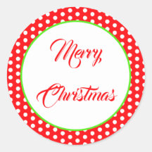 Christmas Red And White Polka Dot Spot Pattern