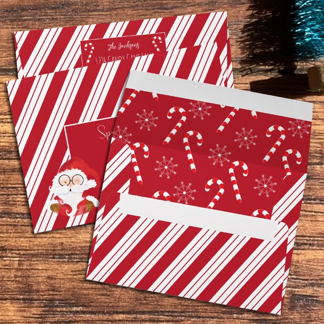 Christmas Red and White Stripes Envelope (Creator Uploaded)