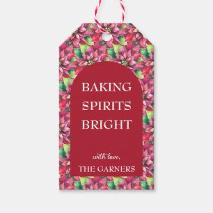 Christmas Red Baking Spirits Gift Tags
