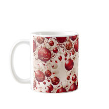 Christmas Red Baubles Pattern Design