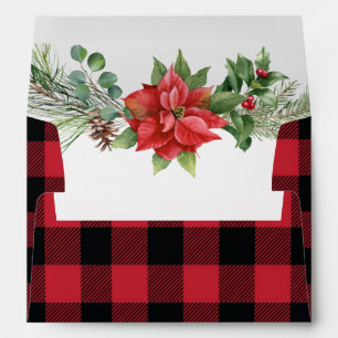 Christmas Red Berries Wedding  Envelopes