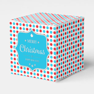 Christmas Red-Blue Polka Dots Fvor Box