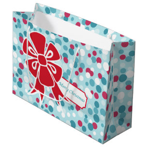 Christmas Red Bow Gift Bag