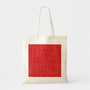 Christmas Red Burlap Tote Bag