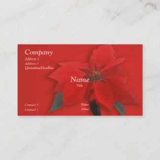 Christmas Red Business Card
