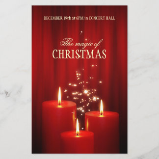 Christmas Red Candles event flyer
