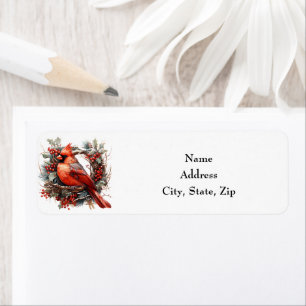 Christmas Red Cardinal Illustration