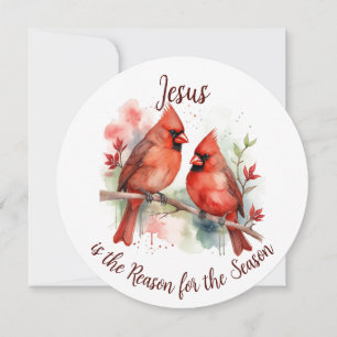 Christmas Red Cardinal Jesus Reason for Season