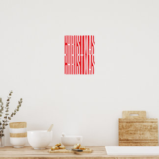 Christmas red cool design decoration typography 