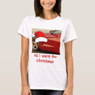 Christmas Red Corvette T-Shirt
