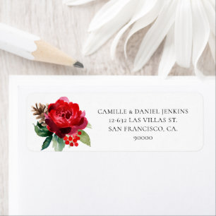 Christmas Red Floral