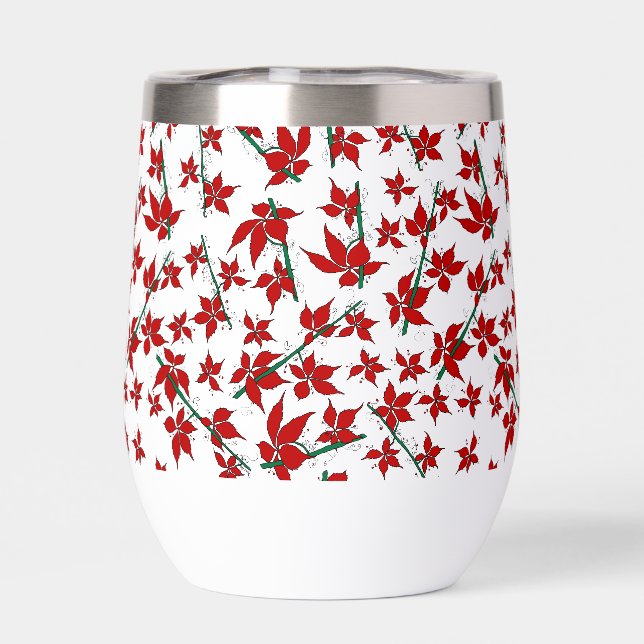 Christmas red floral botanical (Back)
