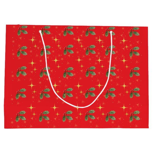Christmas Red Gift Bag (Back)