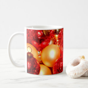 Christmas Red Glass Decor Baubles Coffee Mug