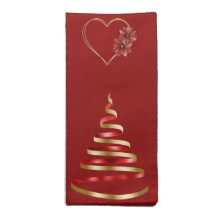 Christmas Red & Gold Modern Trees 20x20 