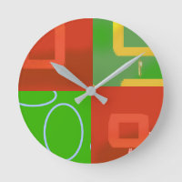 Christmas Red Green Geometric