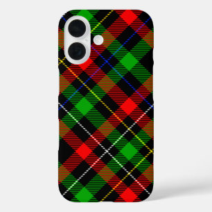 Christmas Red Green White Flannel Plaid Design iPhone 16 Case