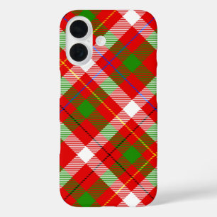 Christmas Red Green White Flannel Plaid Design iPhone 16 Case