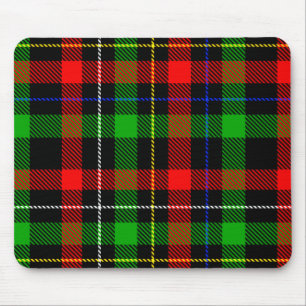 Christmas Red Green White Flannel Plaid Design Mouse Mat