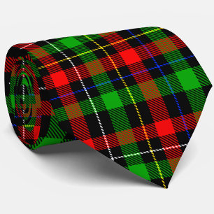 Christmas Red Green White Flannel Plaid Design Tie