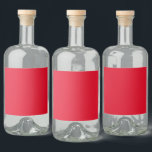 Christmas Red Liquor Bottle Label<br><div class="desc">Red. This deep hue symbolises the blood of Jesus Christ,  the person whose birth the holiday celebrates. It is also associated with Santa Claus and his distinctive outfit. In general,  red is often used to represent love,  courage and romance,  other popular holiday themes.</div>