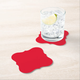 Christmas Red Paper Coaster