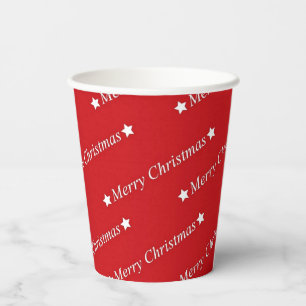 Christmas Red Paper Cups