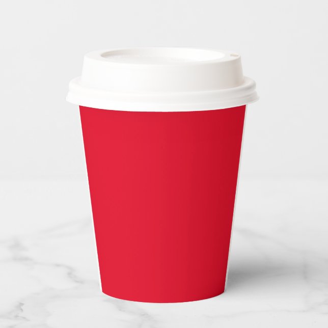 Christmas Red Paper Cups (Front)