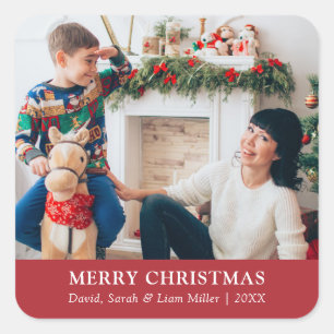 Christmas Red Photo Sticker